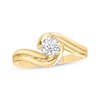 Thumbnail Image 0 of Round-Cut Diamond Solitaire Bypass Engagement Ring 5/8 ct tw 10K Yellow Gold (I/I3)