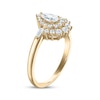 Thumbnail Image 1 of Pear-Shaped Diamond Halo Engagement Ring 3/4 ct tw 14K Yellow Gold