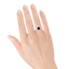 Thumbnail Image 3 of Princess-cut Black Diamond Solitaire Engagement Ring 1 ct tw 14K White Gold