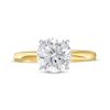 Thumbnail Image 2 of Certified Round-Cut Diamond Solitaire Engagement Ring 2 ct tw 14K Yellow Gold (I/I2)