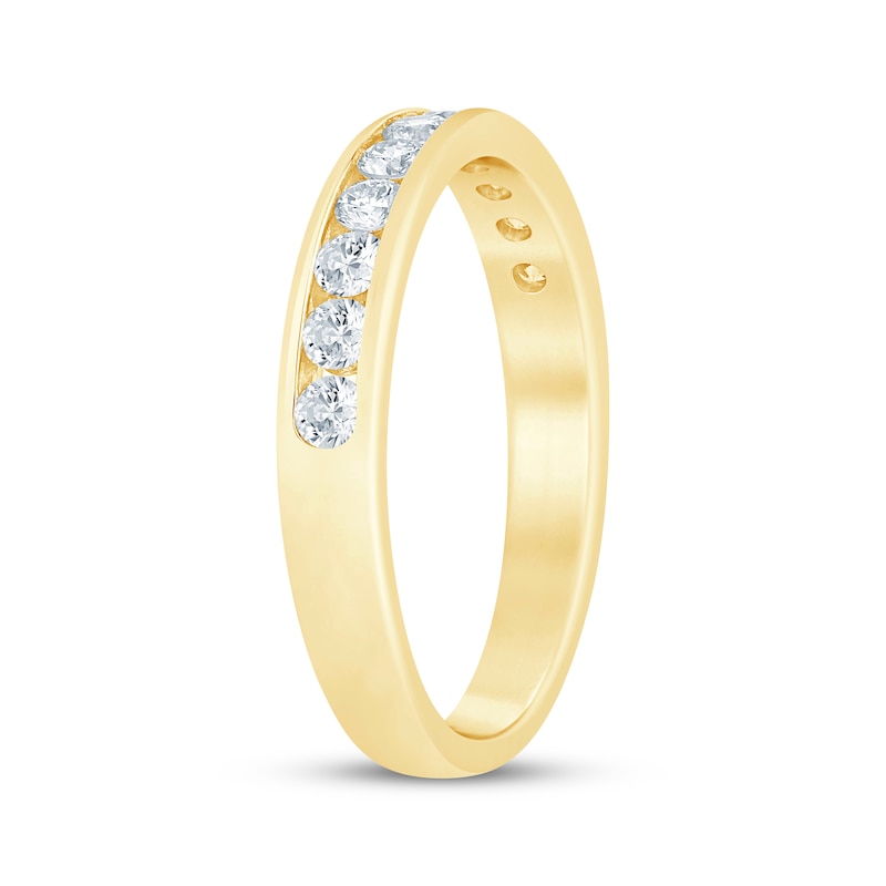 Main Image 2 of Round-Cut Diamond Anniversary Band 1/2 ct tw 14K Yellow Gold