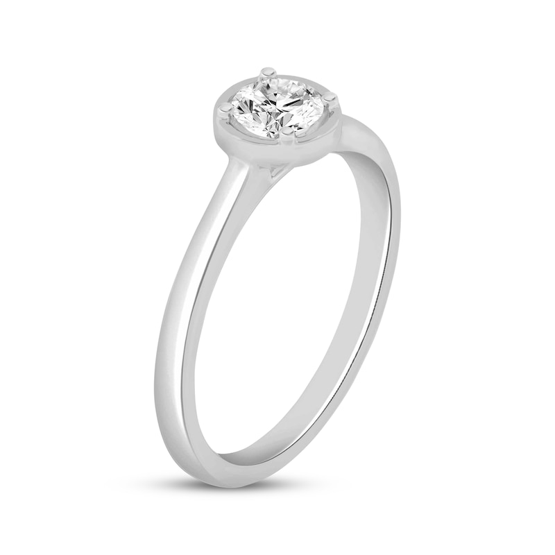 Round-Cut Diamond Solitaire Engagement Ring 3/4 ct tw 14K White Gold (I/I2)