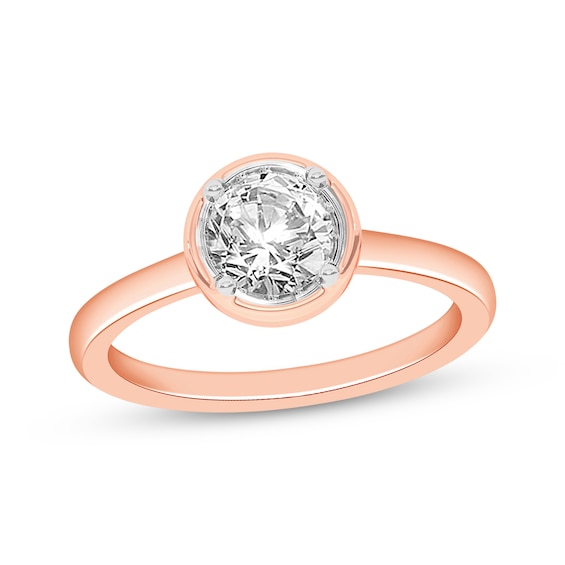 Round-Cut Diamond Solitaire Engagement Ring 1 ct tw 14K Rose Gold (I/I2)