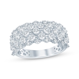 Lab-Created Diamonds by KAY Multi-Row Ring 2 ct tw 14K White Gold