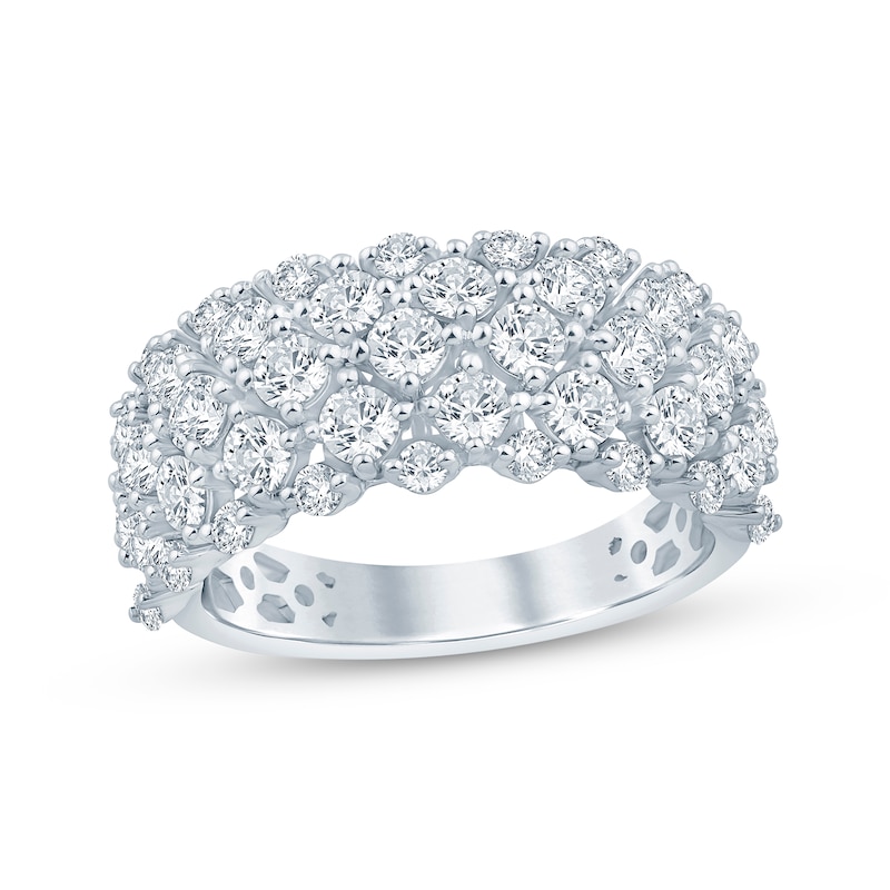 Main Image 1 of Lab-Grown Diamonds by KAY Multi-Row Ring 2 ct tw 14K White Gold