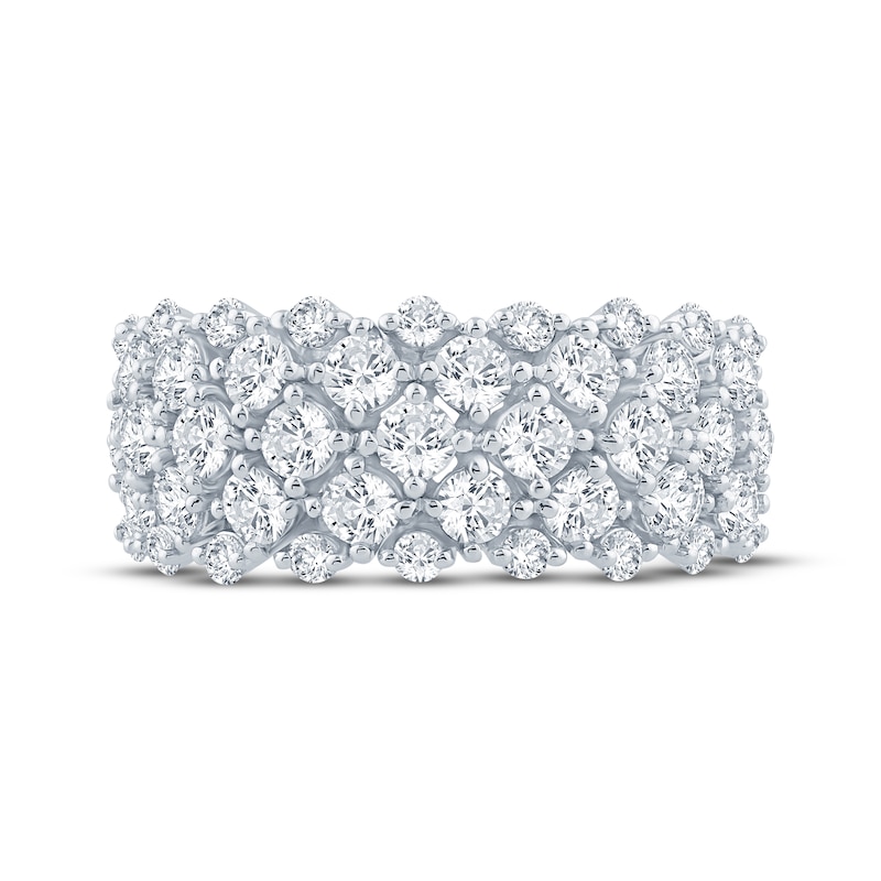 Lab-Created Diamonds by KAY Multi-Row Ring 2 ct tw 14K White Gold