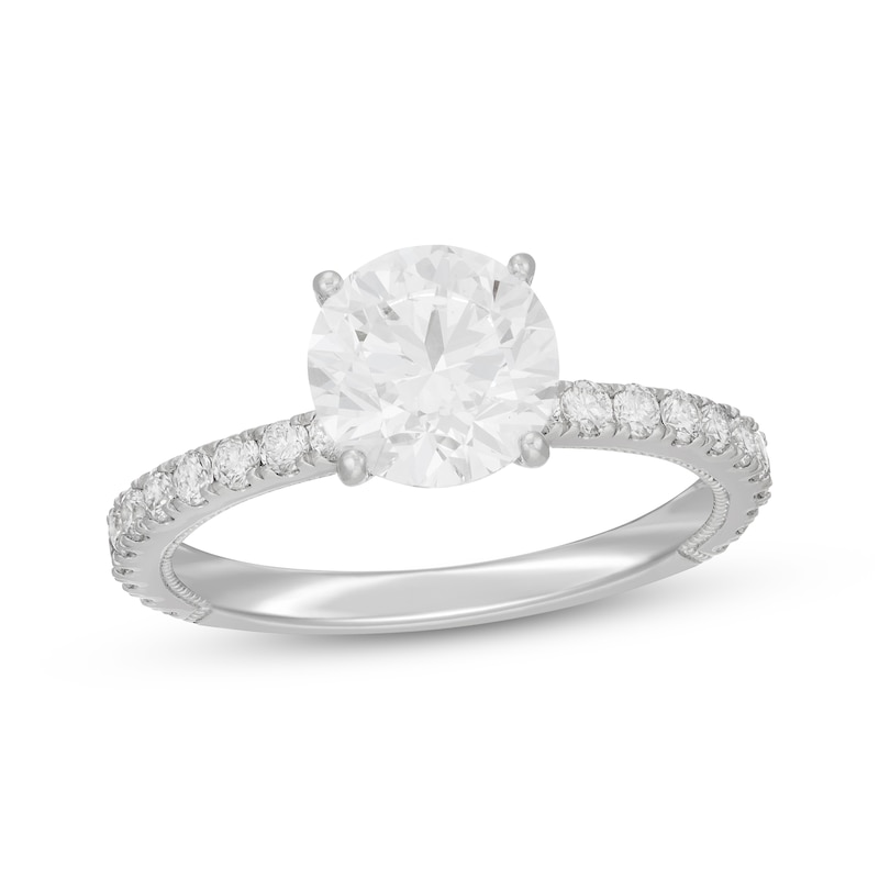 Main Image 1 of Neil Lane Artistry Round-Cut Lab-Grown Diamond Engagement Ring 2-1/2 ct tw 14K White Gold