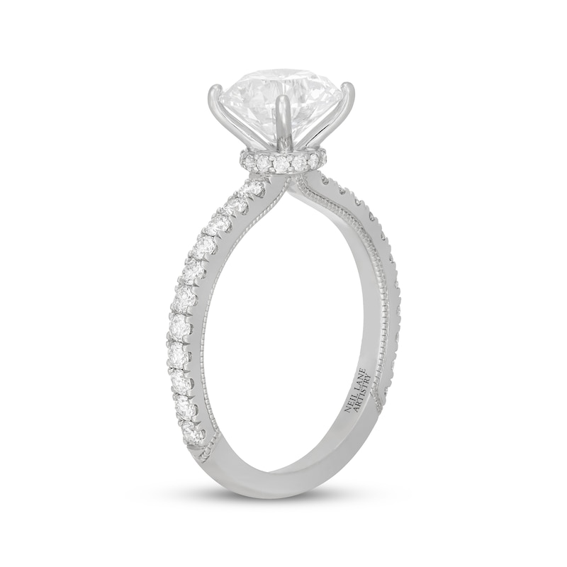 Main Image 2 of Neil Lane Artistry Round-Cut Lab-Grown Diamond Engagement Ring 2-1/2 ct tw 14K White Gold