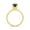 Thumbnail Image 3 of Round-Cut Black Diamond Solitaire Ring 2 ct tw 14K Yellow Gold (I3)