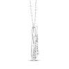 Thumbnail Image 2 of Threads of Love Diamond Infinity Necklace 1 ct tw 10K White Gold 18&quot;