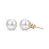 Thumbnail Image 3 of Cultured Pearl Solitaire Necklace & Stud Earrings Gift Set 10K Yellow Gold