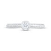 Thumbnail Image 2 of Round-Cut Diamond Solitaire Rope Shank Engagement Ring 1/4 ct tw 14K White Gold (I/I2)