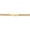 Thumbnail Image 3 of Hollow Diamond-Cut Square Curb Chain Bracelet 5.6mm 10K Yellow Gold 8.5&quot;