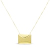 Thumbnail Image 0 of Hidden Message "I Love You" Envelope Necklace 10K Yellow Gold 18"