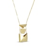 Thumbnail Image 2 of Hidden Message "I Love You" Envelope Necklace 10K Yellow Gold 18"