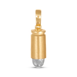 Bullet Charm 14K Two-Tone Gold