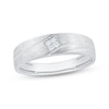 Thumbnail Image 1 of Men's Diamond Wedding Band 1/20 ct tw 10K White Gold 5.8mm