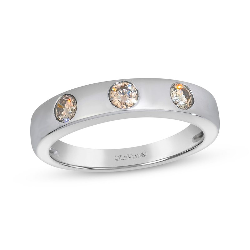 Main Image 1 of Le Vian Diamond Three-Stone Ring 1/3 ct tw 14K Vanilla Gold