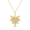 Thumbnail Image 1 of STUDIO BY KAY Diamond Heart Pendant 1/10 ct tw 10K Yellow Gold 18&quot;