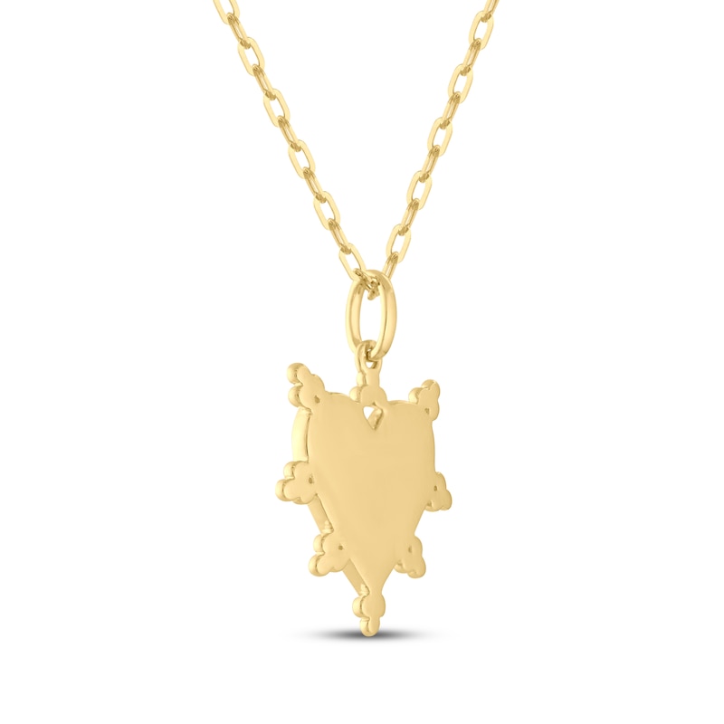 Main Image 3 of STUDIO BY KAY Diamond Heart Pendant 1/10 ct tw 10K Yellow Gold 18&quot;