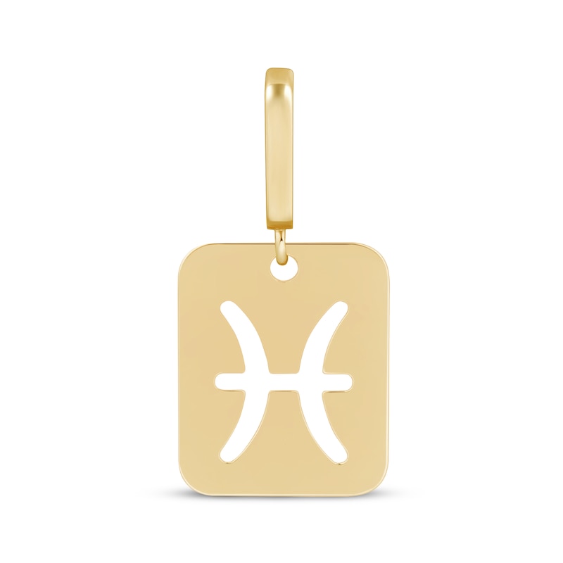 Main Image 1 of Charmed Memories Zodiac Pisces Cutout Charm 10K Yellow Gold