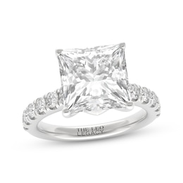 THE LEO Legacy Lab-Grown Diamond Princess-Cut Engagement Ring 5-3/4 ct tw 14K White Gold