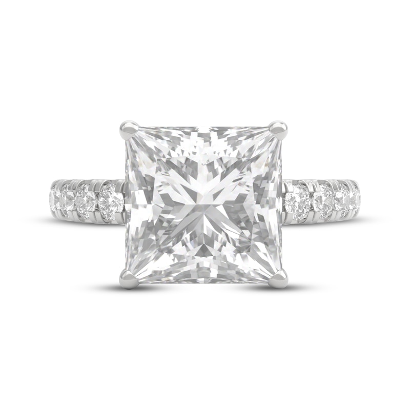 Main Image 3 of THE LEO Legacy Lab-Grown Diamond Princess-Cut Engagement Ring 5-3/4 ct tw 14K White Gold