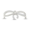 Thumbnail Image 2 of Sneaker Bling White Lab-Created Sapphire Bow Shoelace Charm Sterling Silver