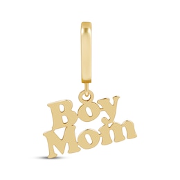 Charmed Memories &quot;Boy Mom&quot; Charm 10K Yellow Gold