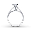 Thumbnail Image 1 of THE LEO Diamond Solitaire 1-1/2 ct Princess-cut 14K White Gold Ring