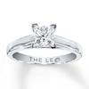 Thumbnail Image 1 of THE LEO Diamond Solitaire Ring 1 ct Princess-cut 14K White Gold