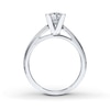 Thumbnail Image 2 of THE LEO Diamond Solitaire Ring 1 ct Princess-cut 14K White Gold