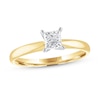 Thumbnail Image 0 of Diamond Solitaire Engagement Ring 1/2 ct tw Princess-cut 14K Yellow Gold (I/I2)