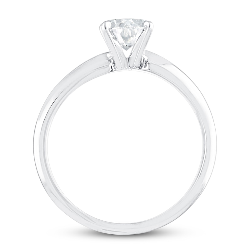 Diamond Solitaire Engagement Ring 1 ct tw Oval-Cut 10K White Gold (I/I3)
