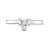 Thumbnail Image 4 of Now + Forever Diamond Solitaire Ring 1/2 carat Heart-shaped 14K White Gold (I/I2)