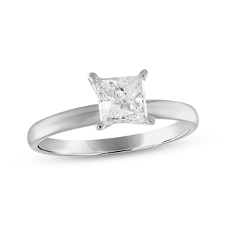 Fashion (White)1-2CT Princess Cut Moissanite Engagement Ring VVS D Colorless  Solitaire Diamond Promise Bridal Ring For Women Wedding Jewelry WJ @ Best  Price Online