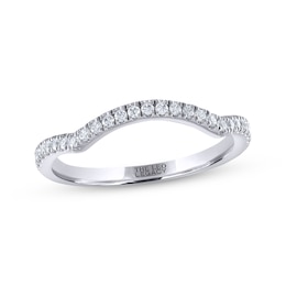 THE LEO Legacy Lab-Grown Diamond Contoured Wedding Band 1/5 ct tw 14K White Gold