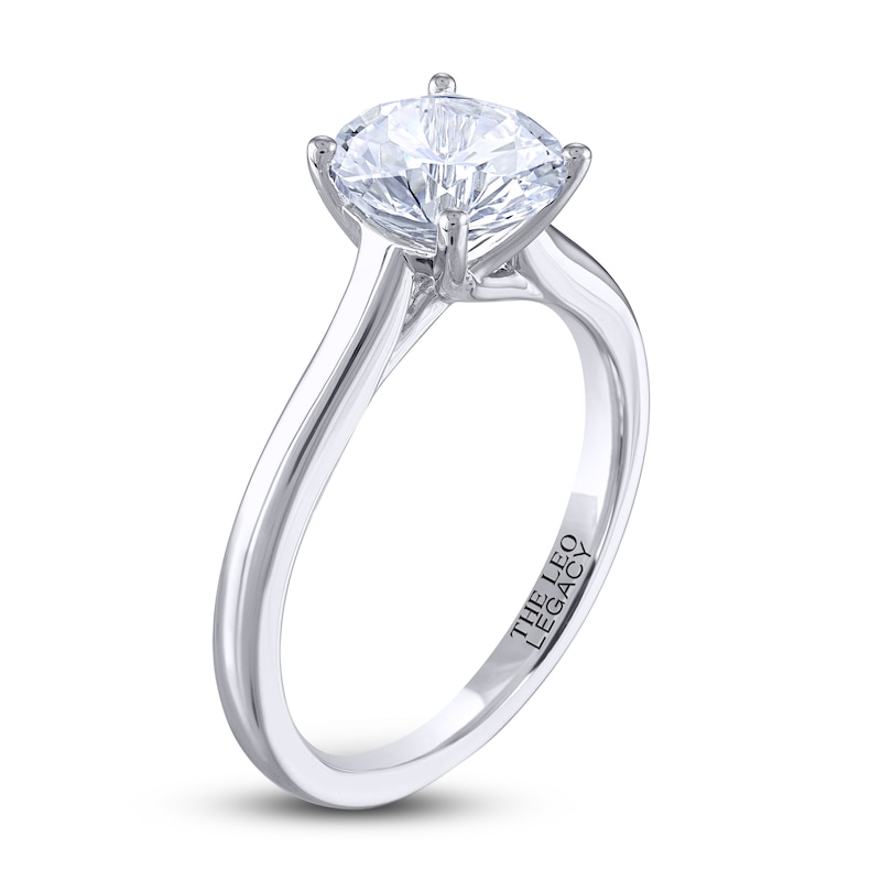 Main Image 2 of THE LEO Legacy Lab-Grown Diamond Solitaire Engagement Ring 3 ct tw 14K White Gold