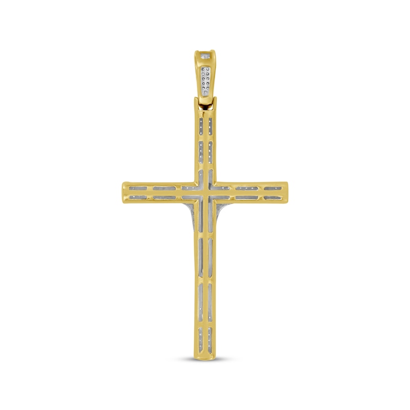 Main Image 4 of Diamond Crucifix Charm 1/3 ct tw 10K Yellow Gold