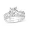 Thumbnail Image 1 of Diamond Princess-cut Bridal Set 7/8 ct tw 14K White Gold