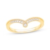 Thumbnail Image 1 of Diamond Contour Ring 1/10 ct tw 14K Yellow Gold