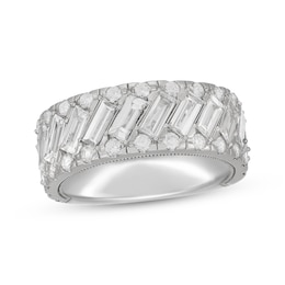 Neil Lane Artistry Baguette & Round-Cut Lab-Grown Diamond Anniversary Band 3 ct tw 14K White Gold