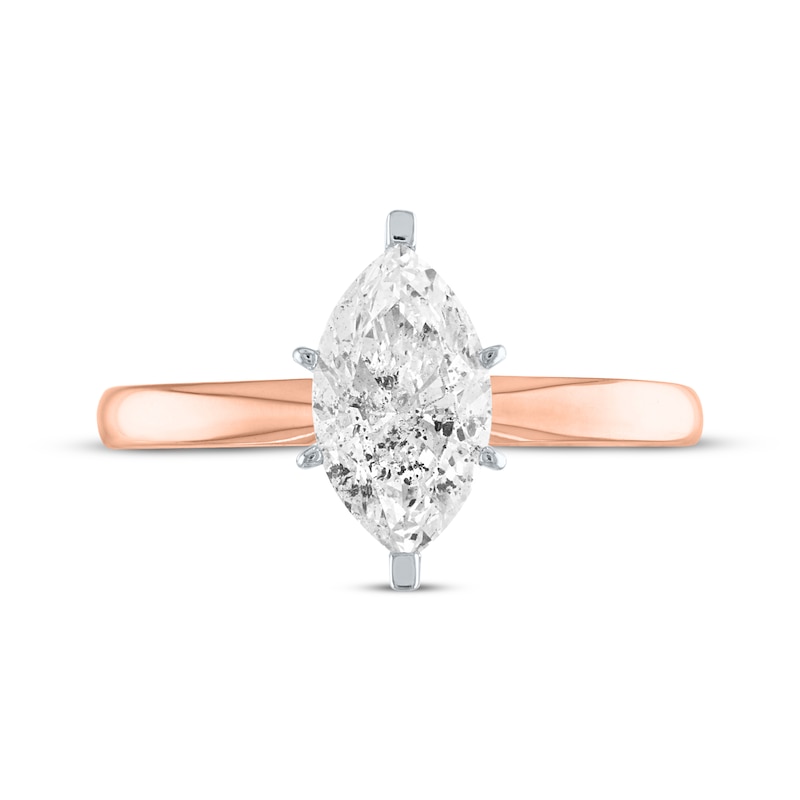 Marquise-Cut Diamond Solitaire Engagement Ring 1 ct tw 14K Rose Gold (I/I2)