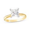 Thumbnail Image 0 of Certified Princess-Cut Diamond Solitaire Engagement Ring 1-1/2 ct tw 14K Yellow Gold (I/I2)