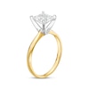 Thumbnail Image 1 of Certified Princess-Cut Diamond Solitaire Engagement Ring 1-1/2 ct tw 14K Yellow Gold (I/I2)