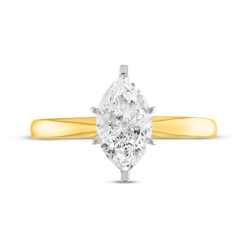 Main Image 3 of Now + Forever Marquise-Cut Diamond Solitaire Engagement Ring 1/2 ct tw 14K Yellow Gold (I/I2)