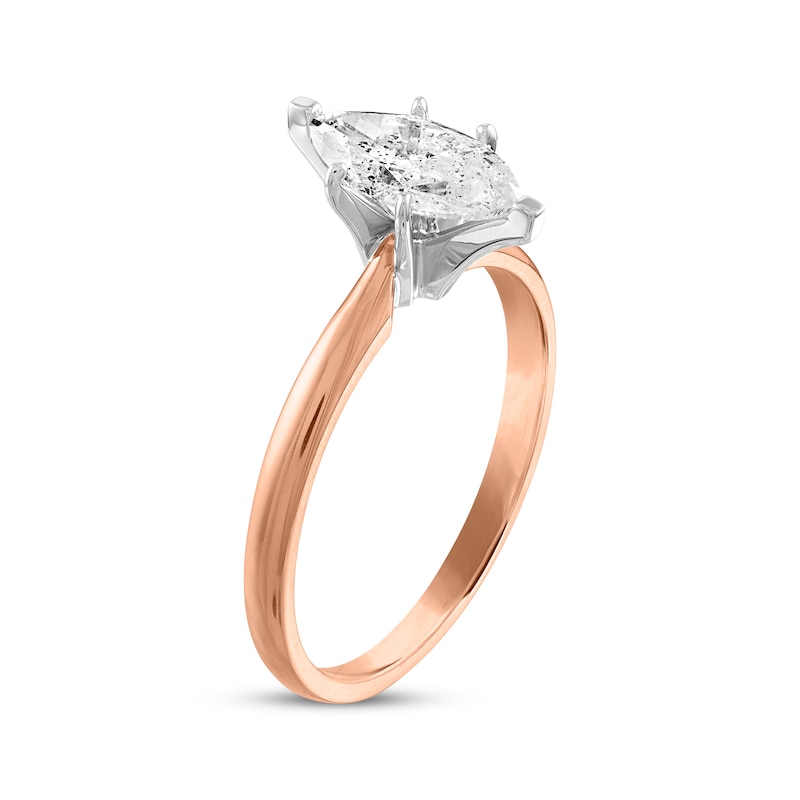 Main Image 2 of Marquise-Cut Diamond Solitaire Engagement Ring 1/2 ct tw 14K Rose Gold (I/I2)