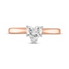 Thumbnail Image 3 of Heart-Shaped Diamond Solitaire Engagement Ring 1/2 ct tw 14K Rose Gold (I/I2)