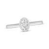 Thumbnail Image 0 of Oval-Cut Diamond Solitaire Engagement Ring 1/2 ct tw 14K White Gold (I/I2)