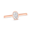 Thumbnail Image 1 of Oval-Cut Diamond Solitaire Engagement Ring 1/2 ct tw 14K Rose Gold (I/I2)